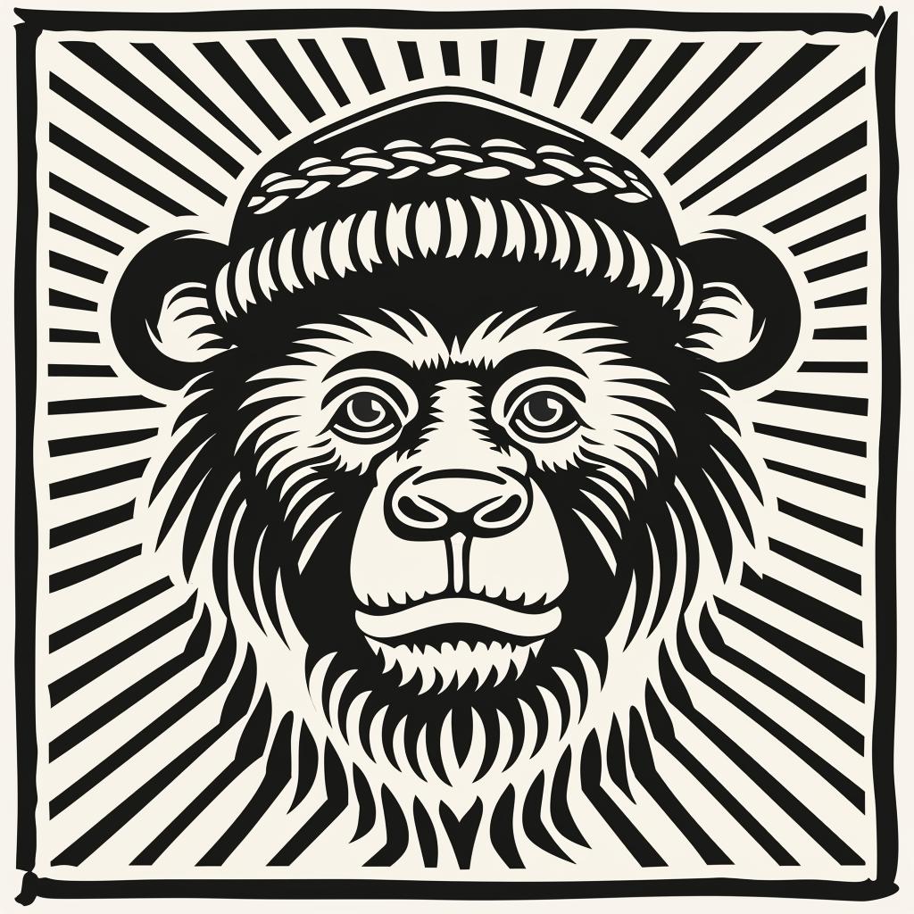 aggressive  animal  knit  cap  street  culture  minimal  illustration  monkey  hat 955603