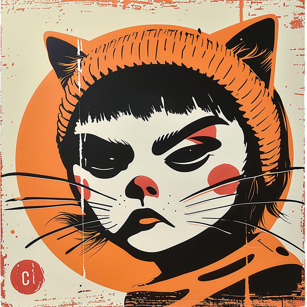 cat  hat  poster  art  illustration  cute  colorful  playful  animal  graphic 966677