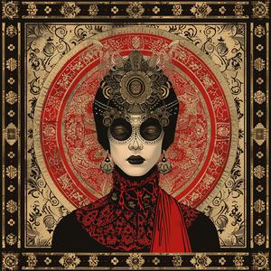 dada  occult  album  cover  illustration  hyper-detailed  silkscreening  Amy  Sol  oriental 1079490