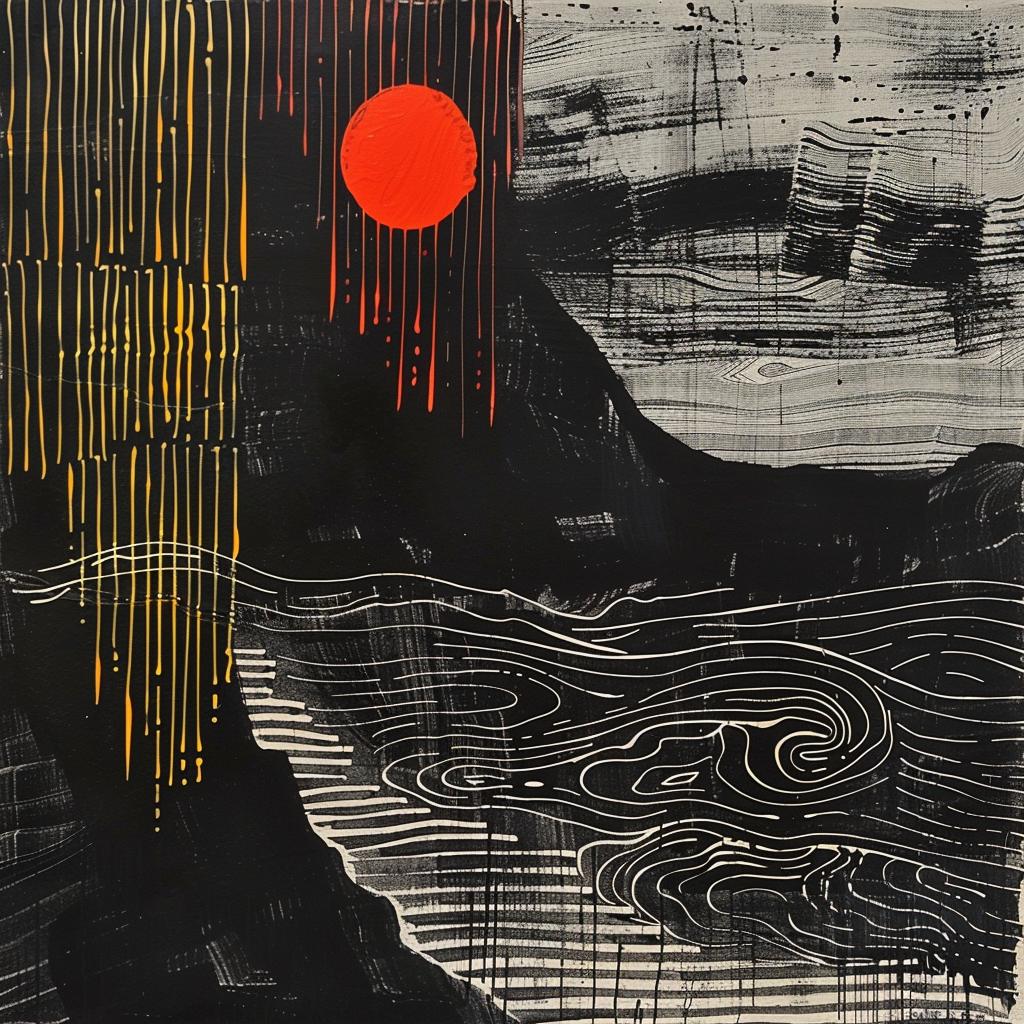industrial  collage  abstract  redsun  waves  punkcore  juxtaposition  dynamic  colorful  artistic 938389