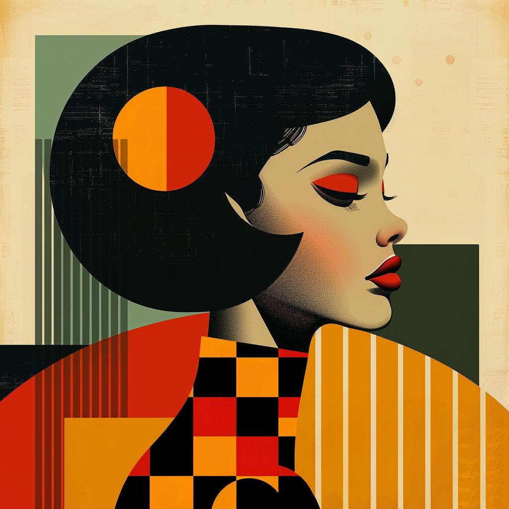 abstract  illustration  minimalist  portrait  elegance  geometric  colorful  stylish  bold  elegant 929363