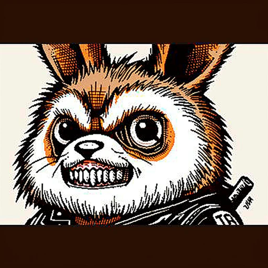 rabbit  drawing  knife  mouth  quirky  dark  illustration  animal  character  unique 940010