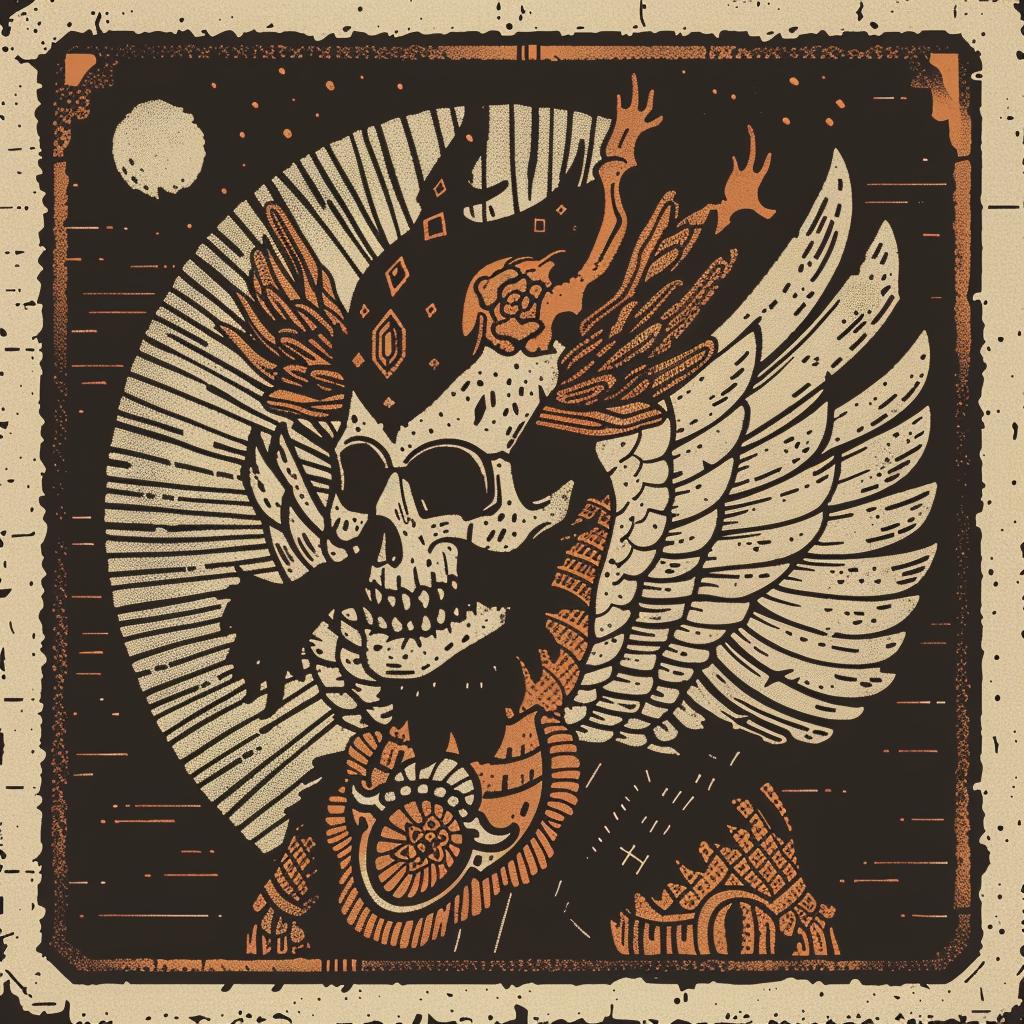 skull  wings  crown  background  provocative  dark  naturalistic  art  Todd  symbol 935495