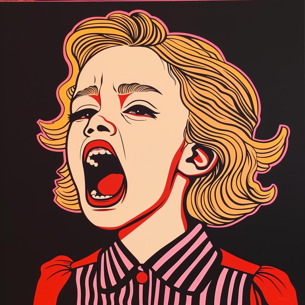 wild  child  toddler  screaming  painting  woman  screaming  mouth  open  emotion 959896
