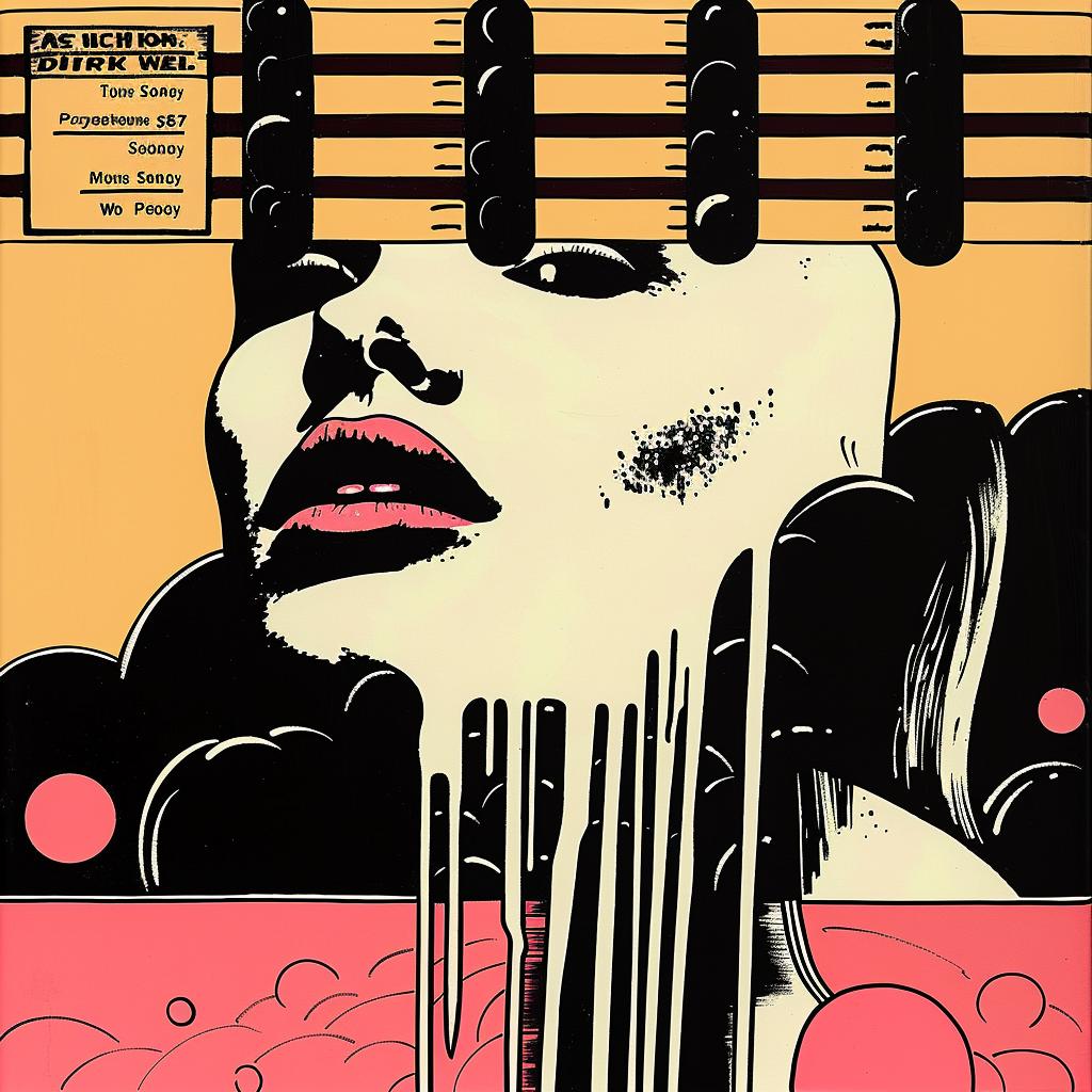 album  cover  1980s  poster  woman  face  guitar  art  style  design 963394