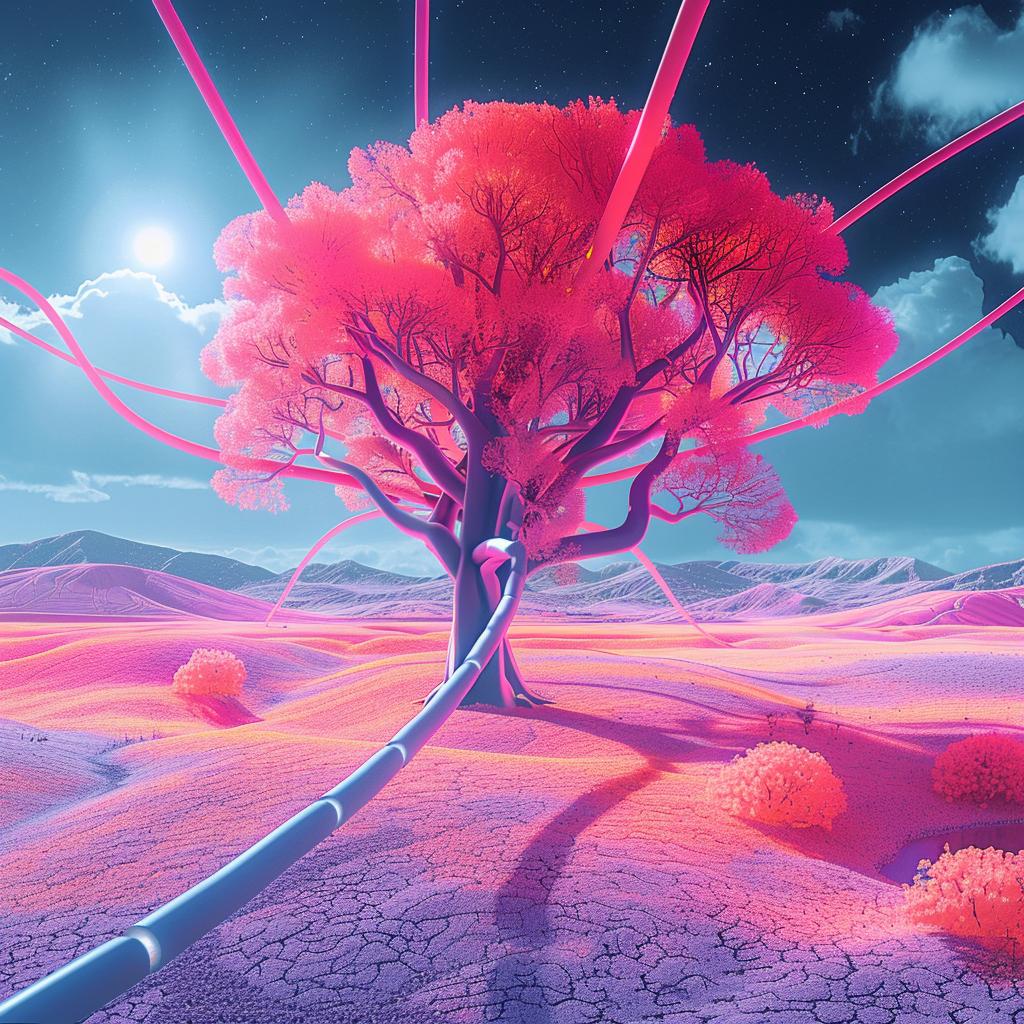 tree  desert  pink  lines  surreal  isolation  nature  inspiration  infrared  artistic 967643