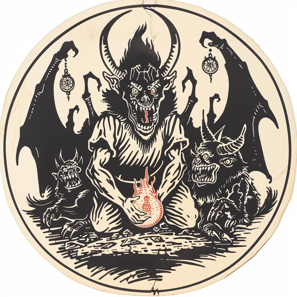 provocative  art  introspective  naturalistic  spiritual  terror  dark  occult  details  sticker 935681