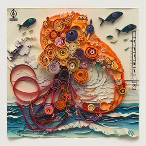 octopus  paper  fish  quilling  art  colorful  craft  creative  underwater  sculpture 1067118