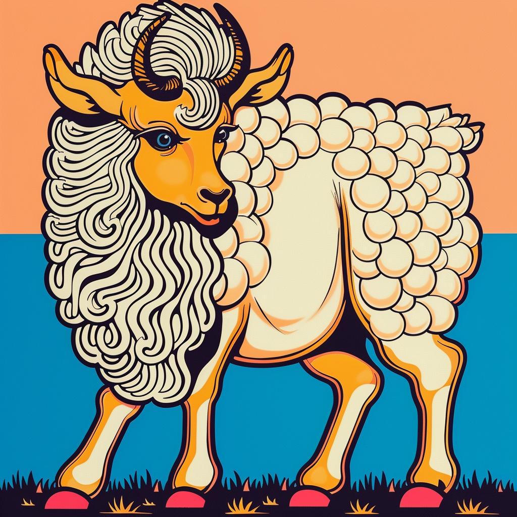 mythical  creature  sheep  zodiac  symbol  fantasy  unique  whimsical  nature  artistic 941211