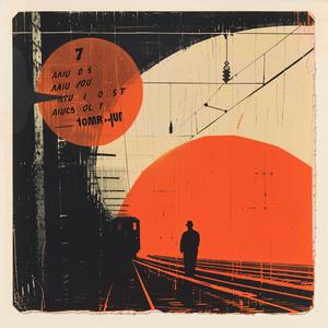 Saul  Bass  poster  orange  sun  train  art  design  illustration  background 1068012