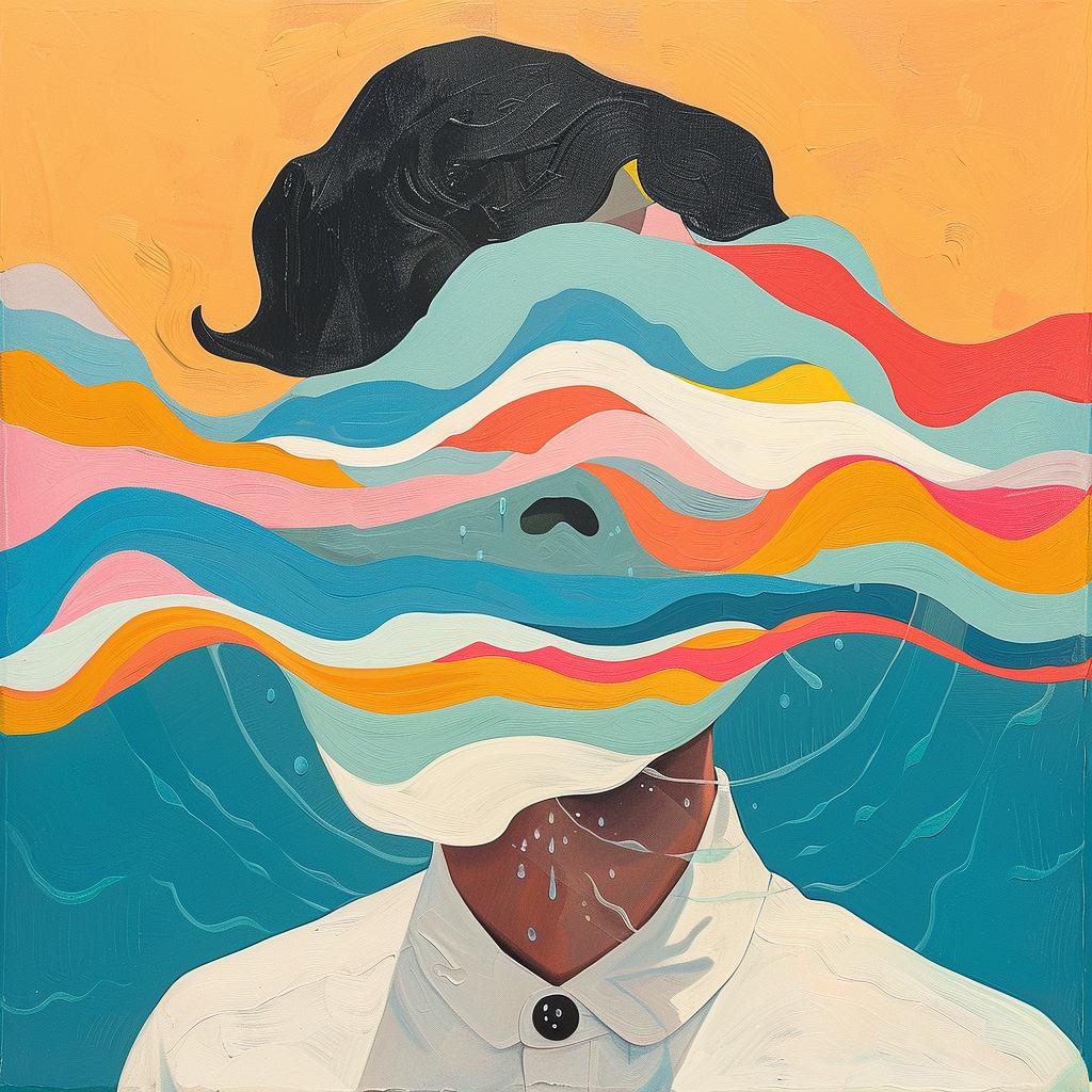 surreal  painting  colorful  waves  cubism  portrait  expression  artwork  face  creative 977233