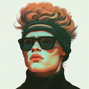 man  sunglasses  beanie  surreal  symbolist  risograph  hyper-realistic  screenprinting  creative  art 1077472