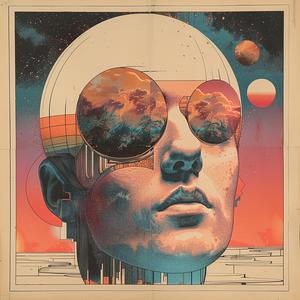 surreal  poster  man  head  sunglasses  risograph  symbolist  hyper-realistic  screenprinting  art 1079309