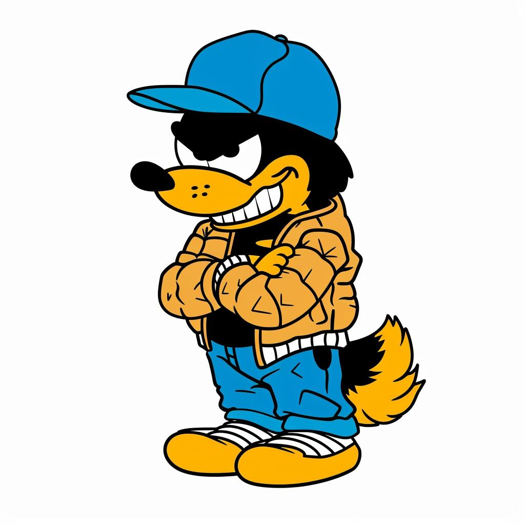 aggressive  character  streetwise  cartoon  jacket  hat  simple  minimal  style  culture 955651