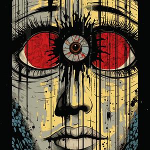 poster  woman  eye  asymmetrical  symbology  occult  pattern  minimal  dark  design 1078792