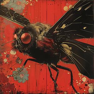 fly  red  eyes  painting  chromolithography  nature  art  colorful  insect  unique 1052120