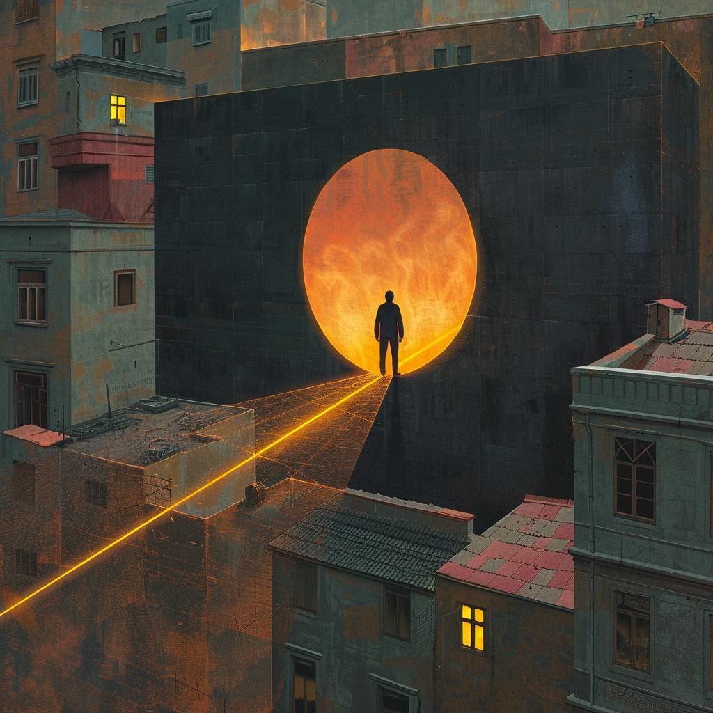 surreal  album  man  building  spiritual  nature  occult  colorful  art  illustration 974166