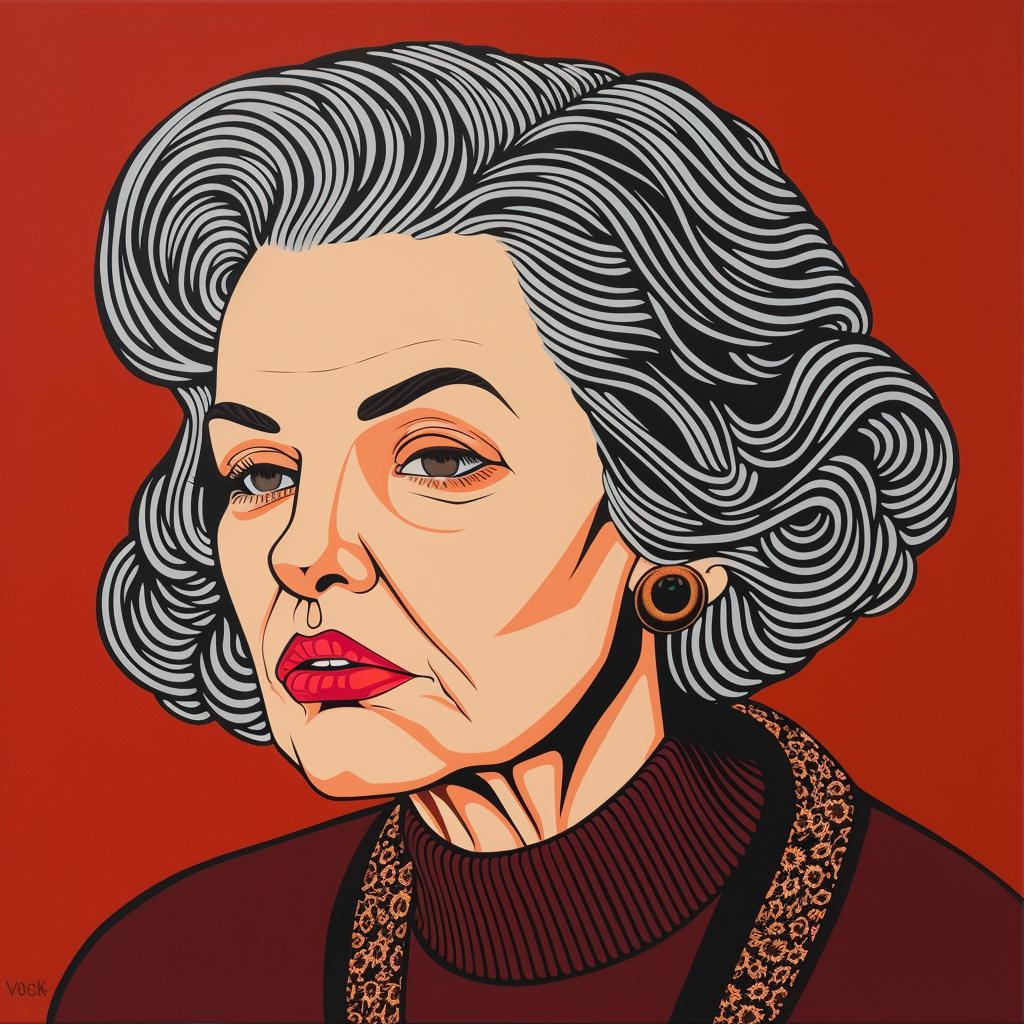 portrait  woman  older  red  background  age  expression  modern  artistic  style 972679