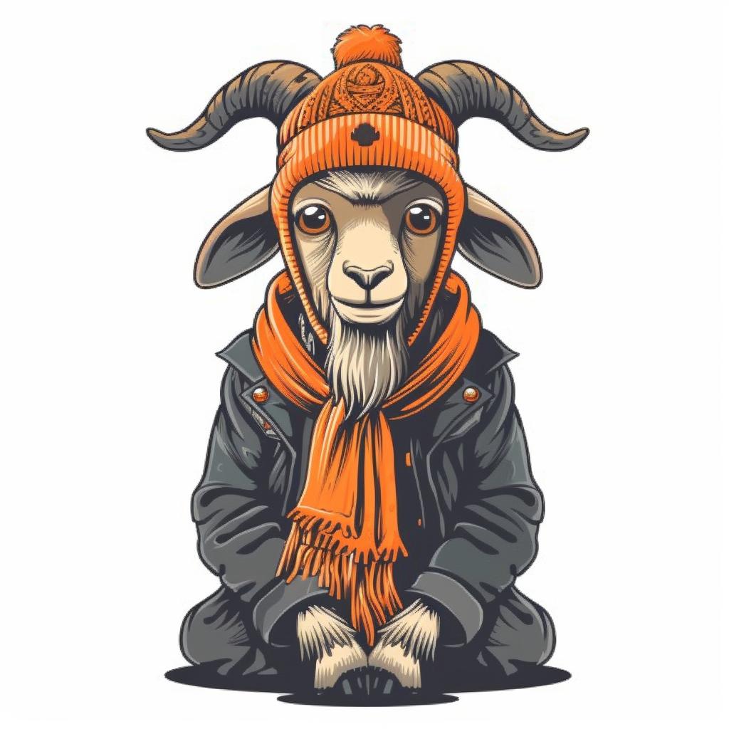 goat  adorable  baby  knit  hat  scarf  simple  minimal  cute  street 958732