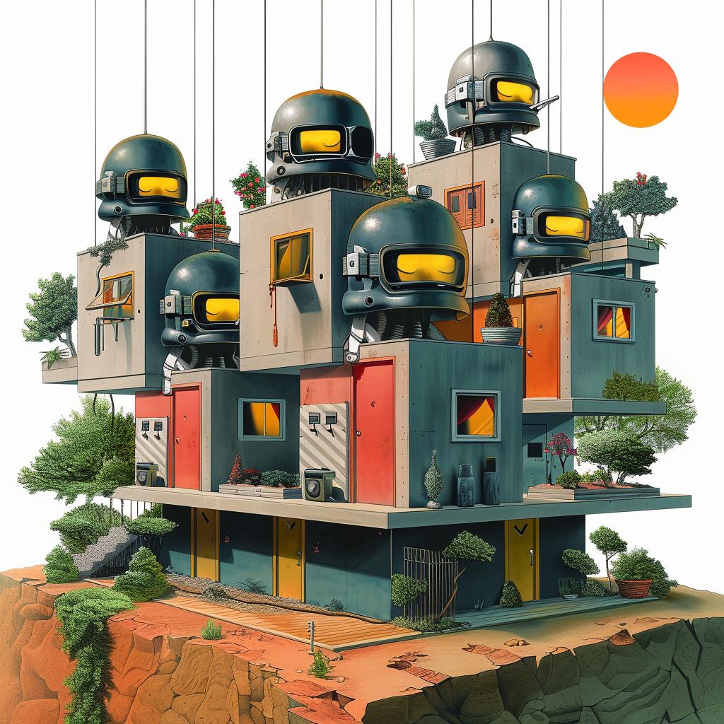 robots  house  design  installation  creativity  technology  artwork  visual  conceptual  playful 969551
