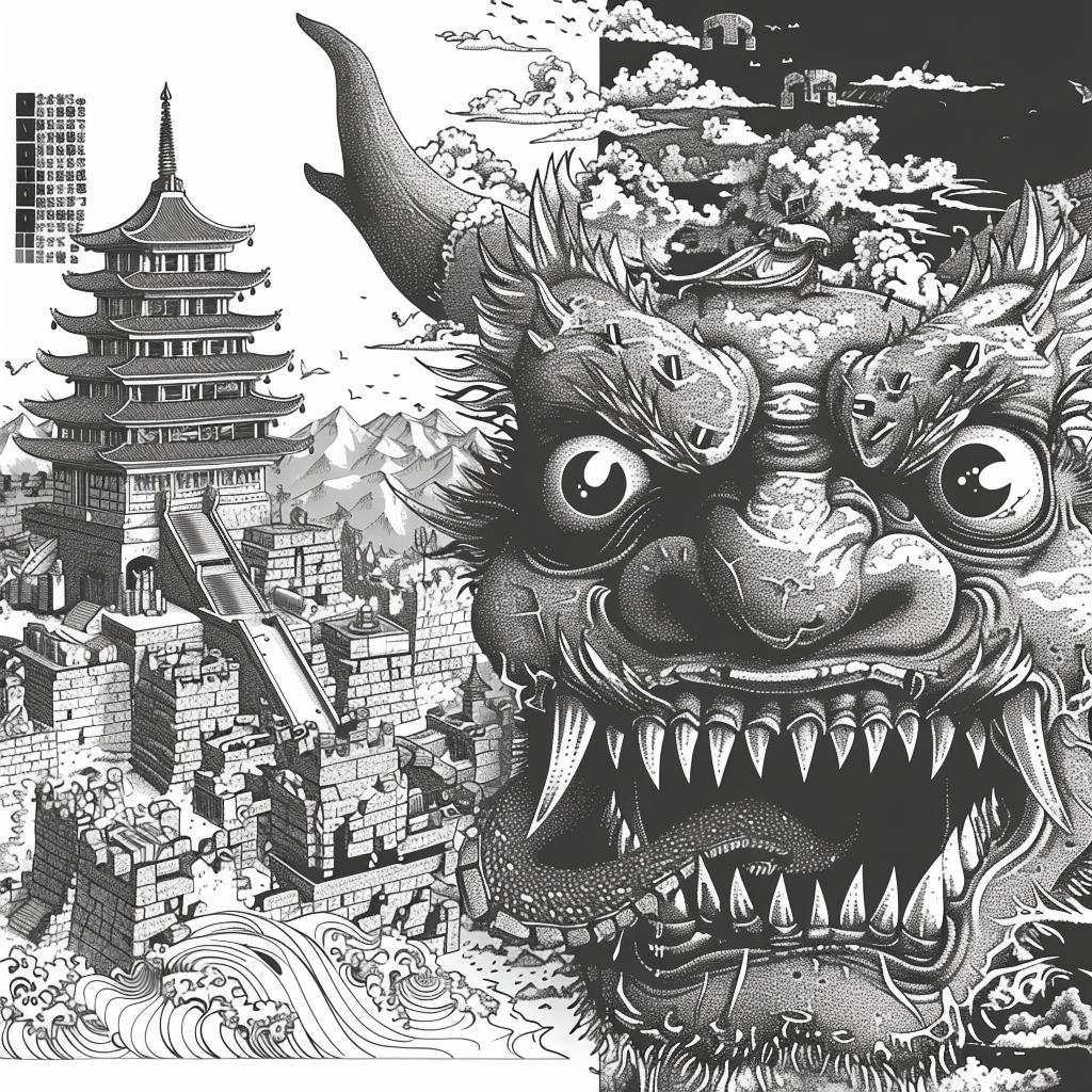 surreal  album  collage  deathmetal  hyper-realistic  Toshio  Saeki  Todd  White  city 942162