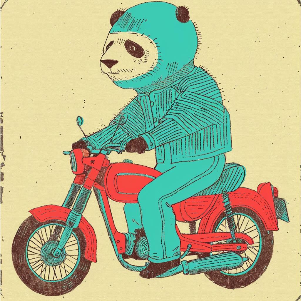 panda  motorcycle  helmet  ride  fun  playful  animal  vehicle  adventure  cute 941096
