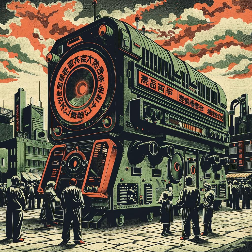 isometric  drawing  projector  futuristic  architecture  muted  colors  woodcut  people  axonometrics 943668
