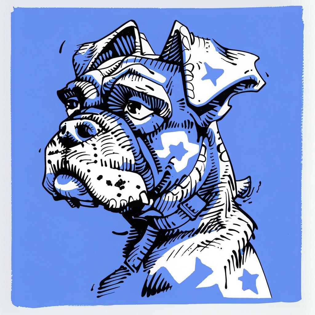 pitbull  drawing  boxer  dog  stars  face  background  vivid  realistic  art 1028144