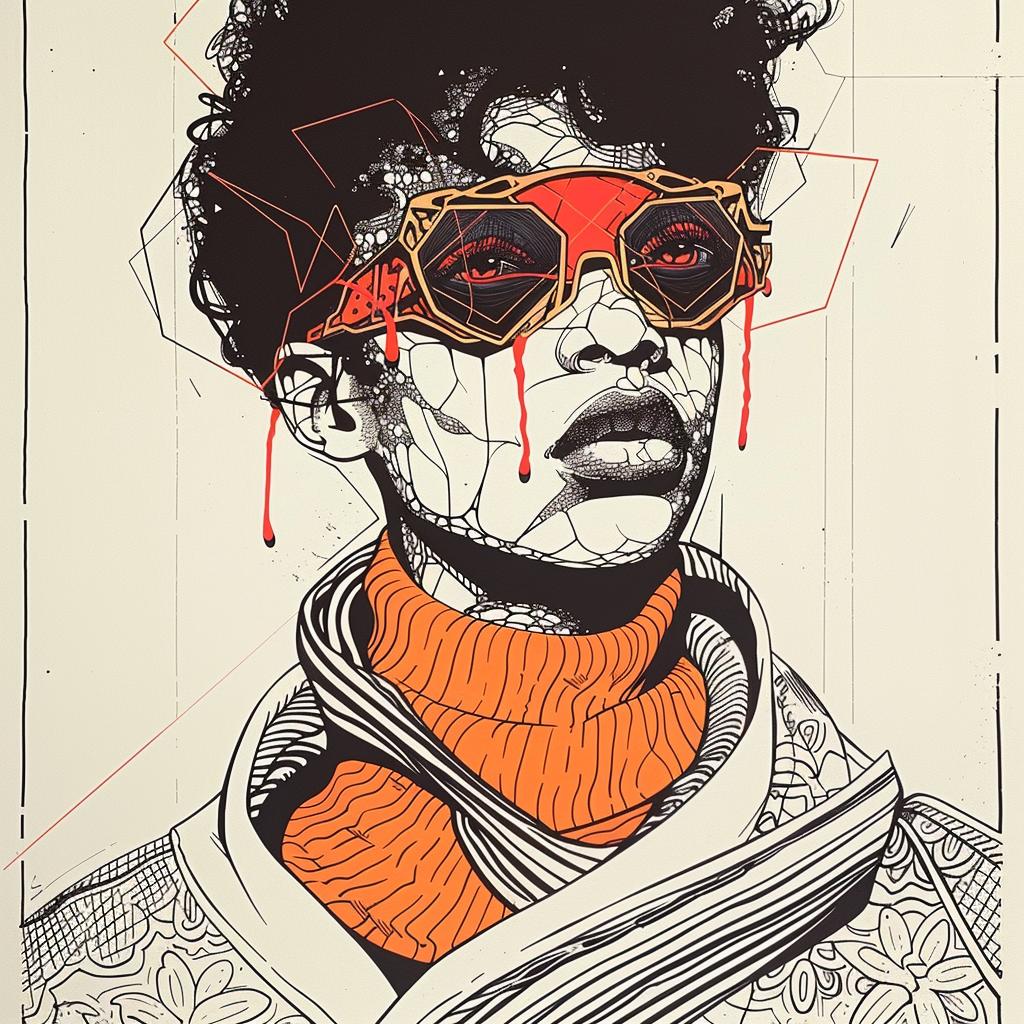 sunglasses  scarf  man  drawing  TroyBrooks  PopArt  stylized  fashion  colorful  illustration 939276