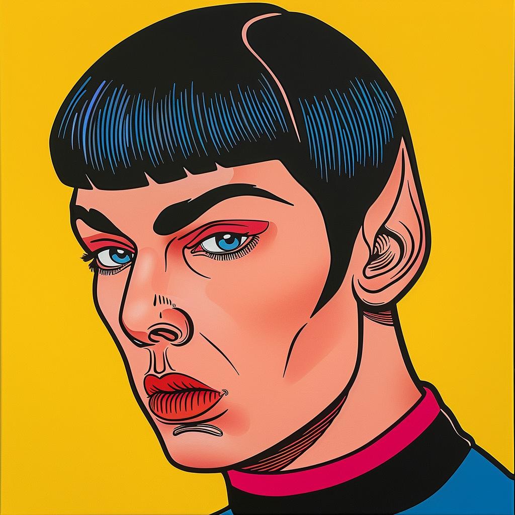 popart  portrait  woman  bluehair  stylized  illustration  colorful  character  futuristic  sciencefiction 1024155