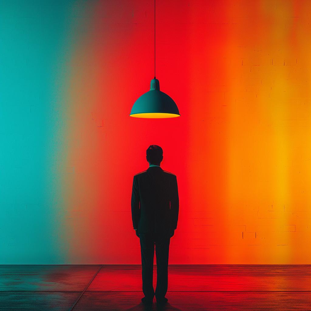 surreal  album  cover  technicolor  lighting  man  colorful  light  Clemens  Ascher 975134