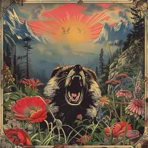 bear  flowers  album  poster  illustration  colorful  art  design  creative  whimsical 1057424
