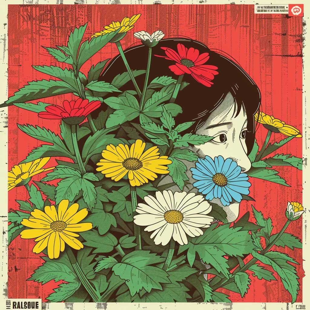 flowers  bloom  animated  illustration  vibrant  colors  beauty  nature  whimsical  art 945098