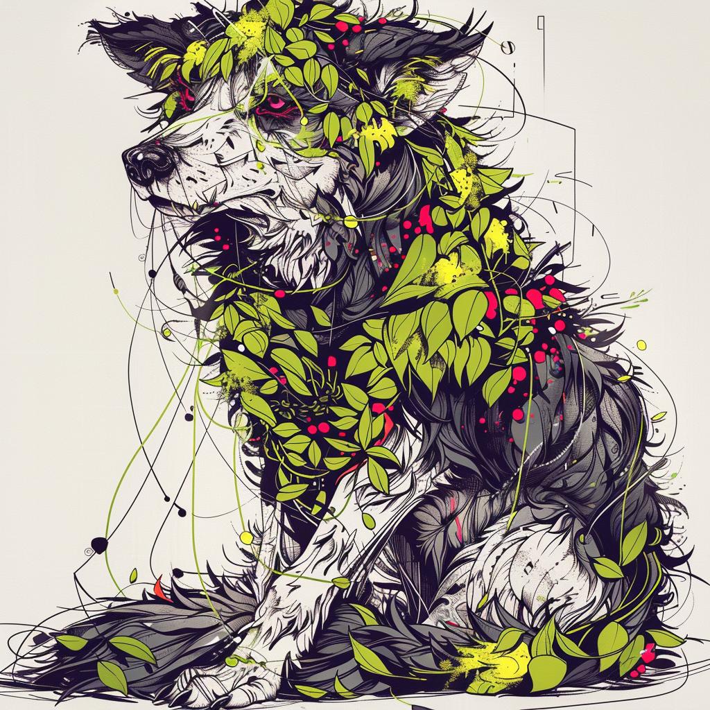 creature  dog  flowers  mythical  fantastical  hybrid  pop-culture  illustration  nature  unique 952505