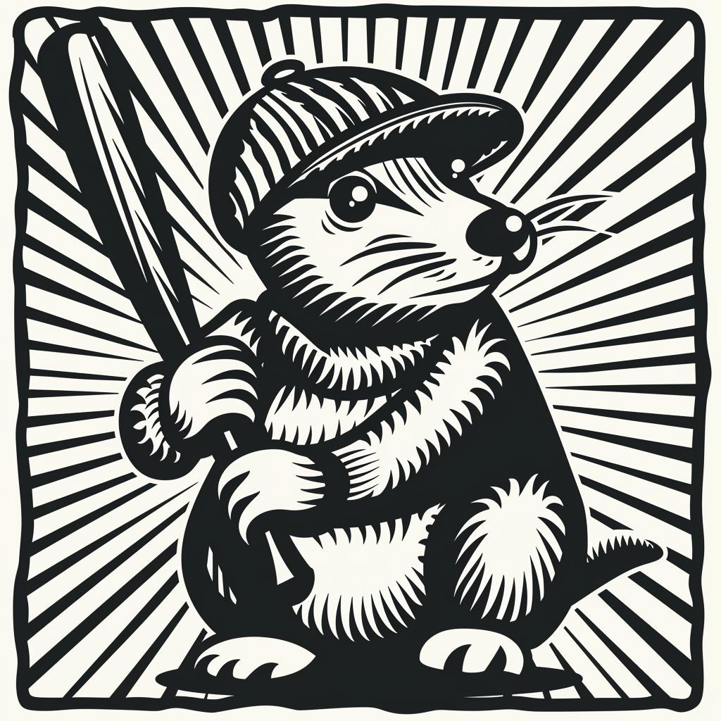 cartoon  rat  baseball  bat  hip-hop  culture  minimal  playful  urban  vibrant 959574