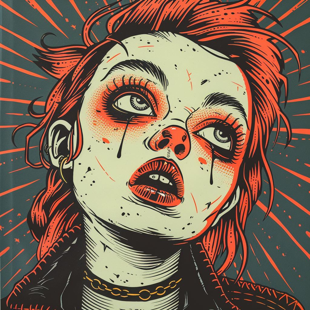 girl  red  hair  black  eyes  Cloonan  illustration  character  stylized  vibrant 929820
