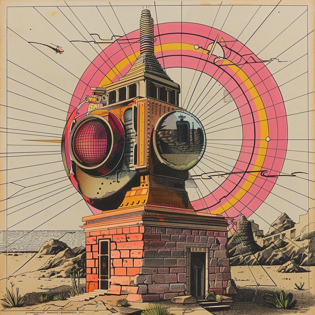 Dada  poster  art  clock  sun  surreal  architecture  abstract  symbolic  expression 1035454