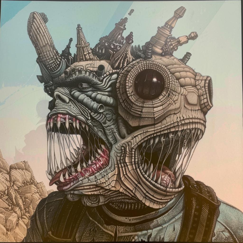 poster  monster  gun  horror  graphic  bold  artwork  strange  creature  illustration 947276