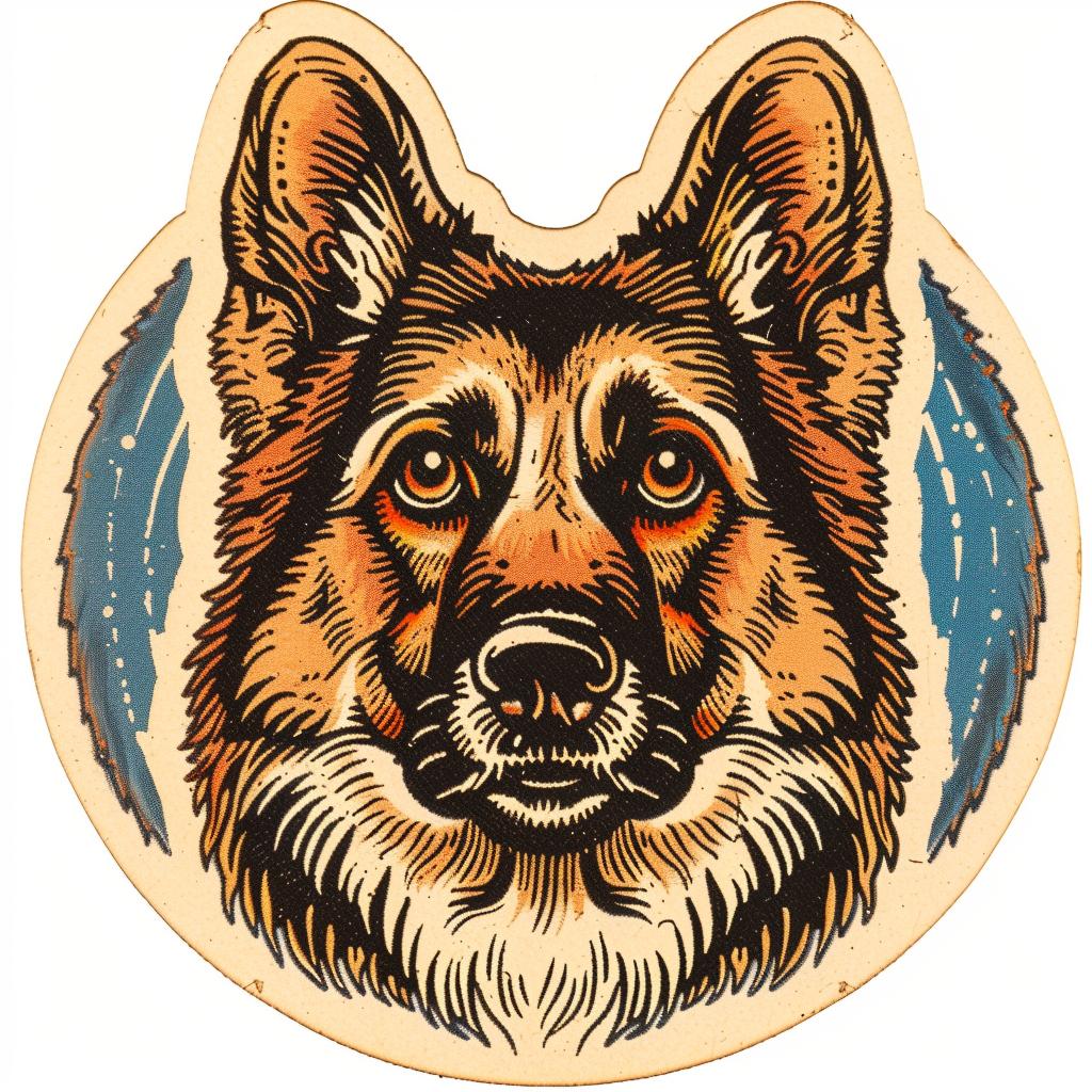 German  shepherd  dog  wooden  plate  pet  animal  minimalist  portrait  white 942994