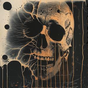 skull  black  white  background  abstract  art  mystical  dark  visual  design 1061577