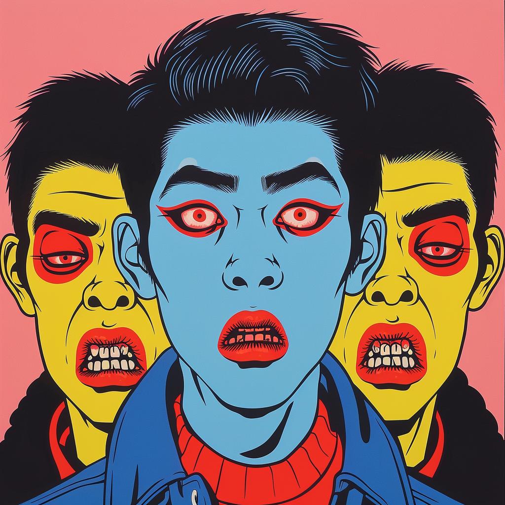 Japanese  horror  film  poster  Junji  Ito  red  eyes  graphic  design 1022299