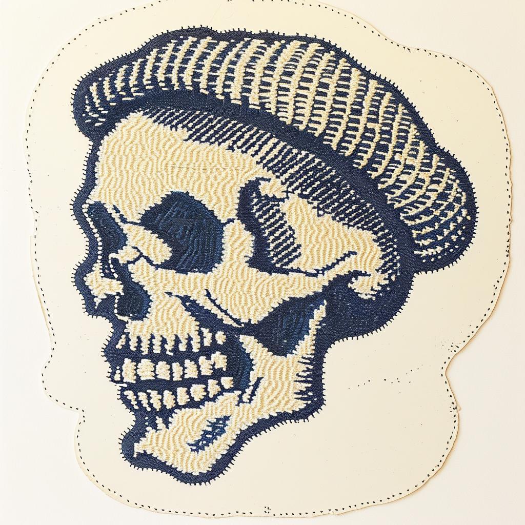 patch  skull  chenille  streetwear  minimal  hip-hop  stitching  design  symbol  culture 961103