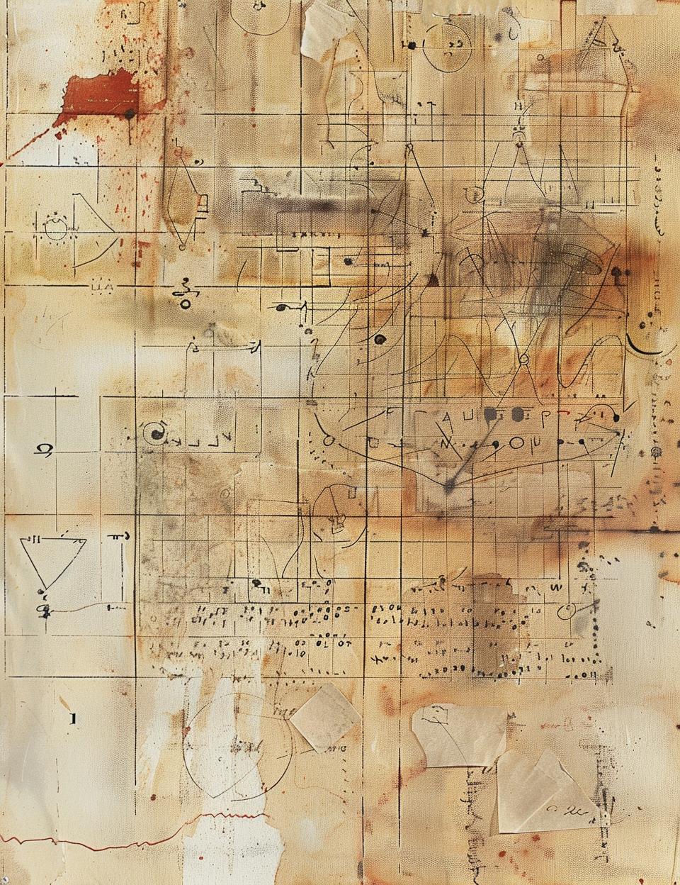 vintage  ledger  paper  drawing  red  marker  medieval  illuminati  marginalia  stained 961850