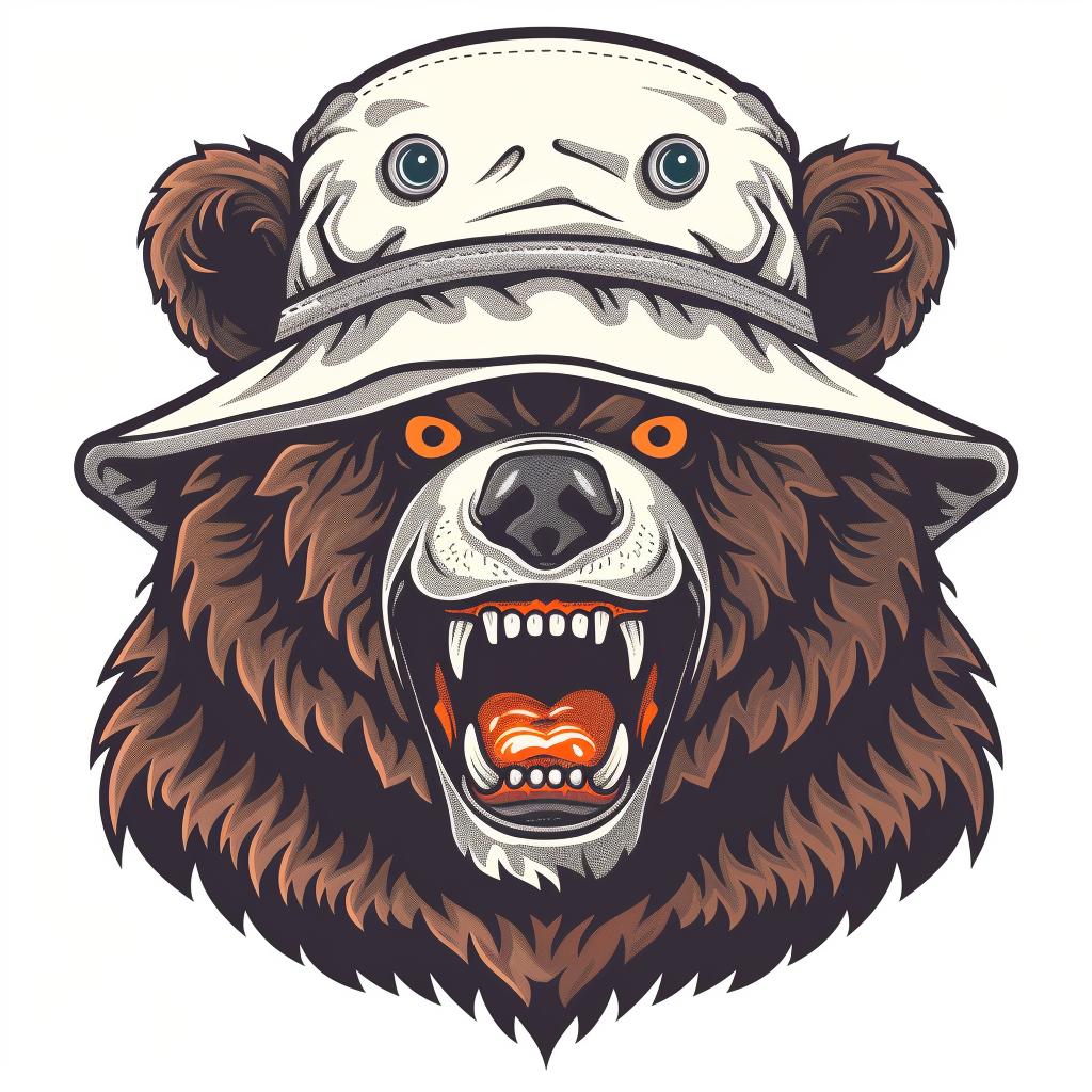 bear  hat  angry  aggressive  urban  animal  minimalist  illustration  culture  zoo 955782