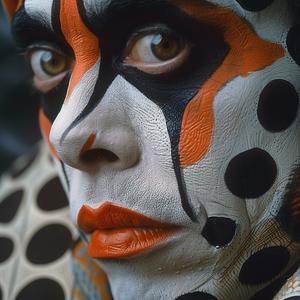 koi  fish  yokai  hybrid  pop-surrealism  clown  photography  orange  detailed  focus 1077978