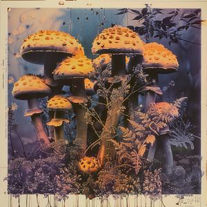 mushrooms  forest  painting  nature  creativity  art  colorful  fungi  illustration  landscape 1060663