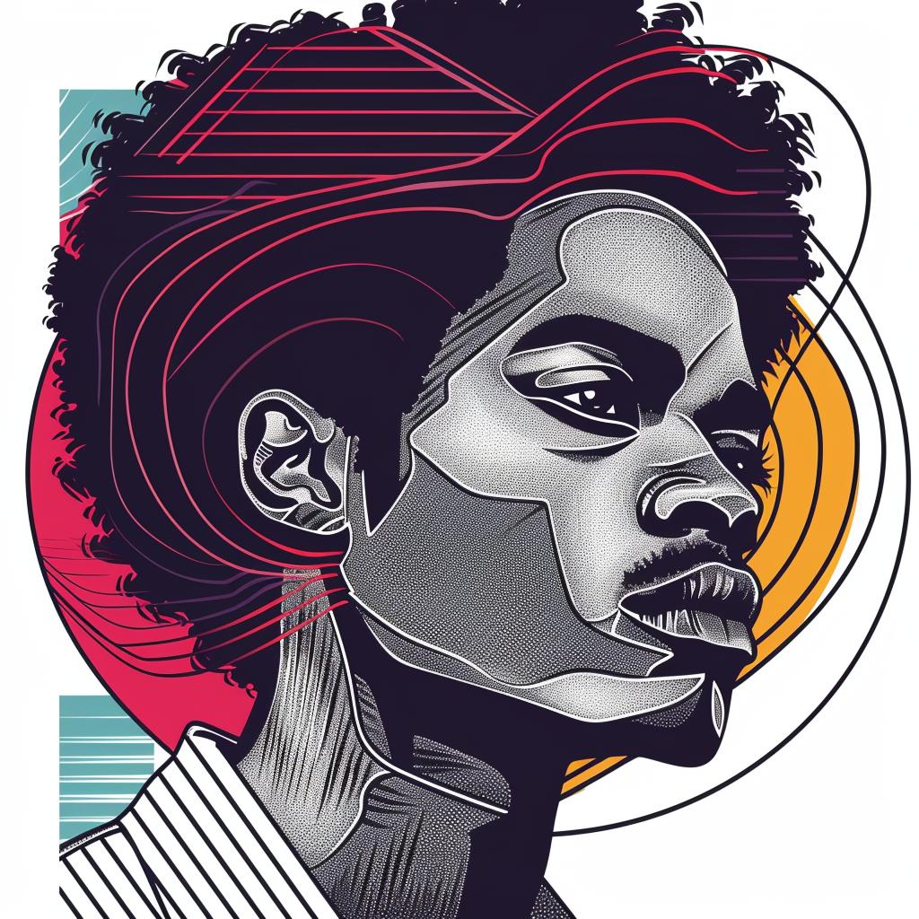 PopArt  portrait  afro  minimalism  AfricanAmerican  face  hair  illustration  white  background 937783