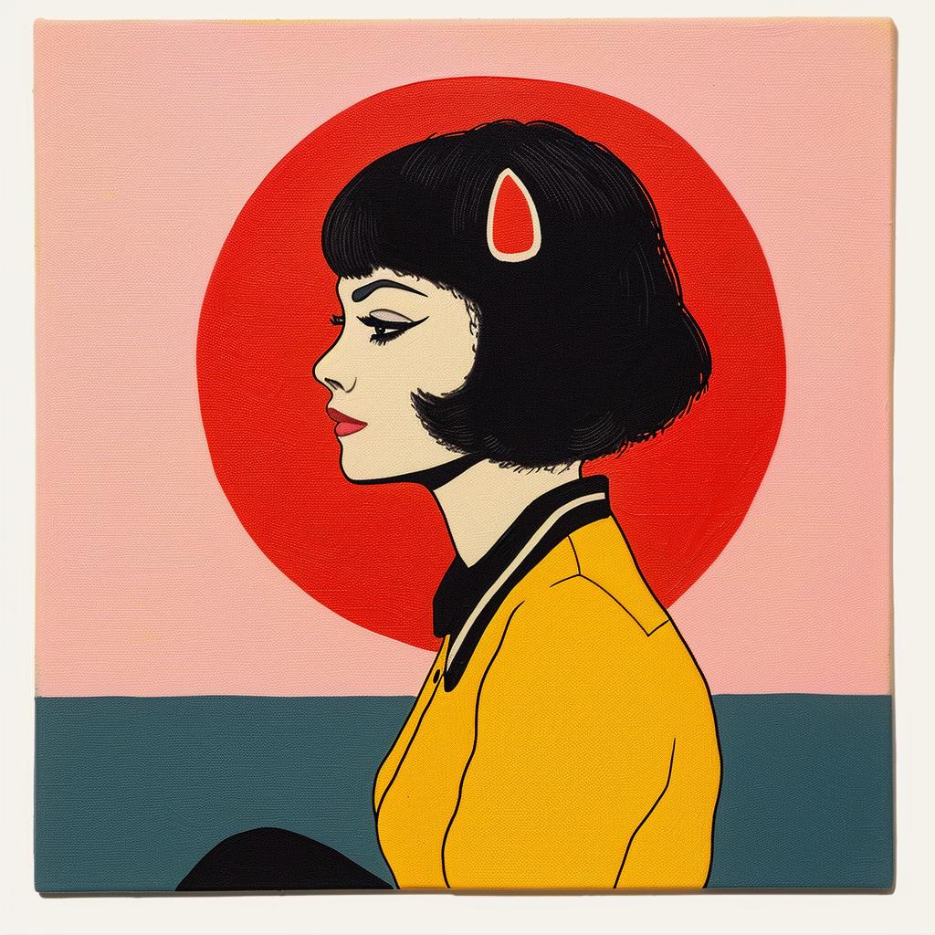 surreal  woman  red  sun  background  painting  creative  Joan  Cornella  vibrant 1018802