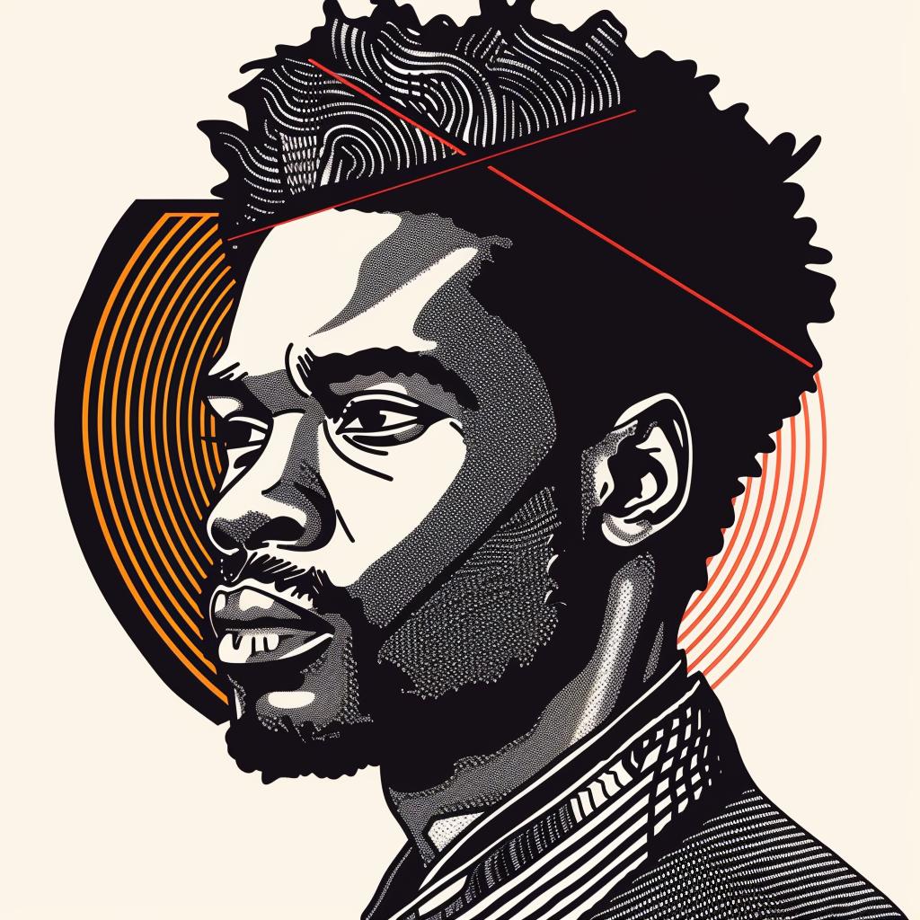 Pop  Art  portrait  black  man  design  minimalism  beard  afro  graphic 937470
