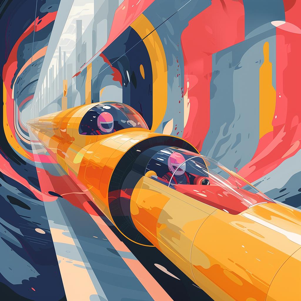 painting  train  tunnel  retrofuturism  aesthetic  detailed  thoughtful  landscape  realism  colorful 944424